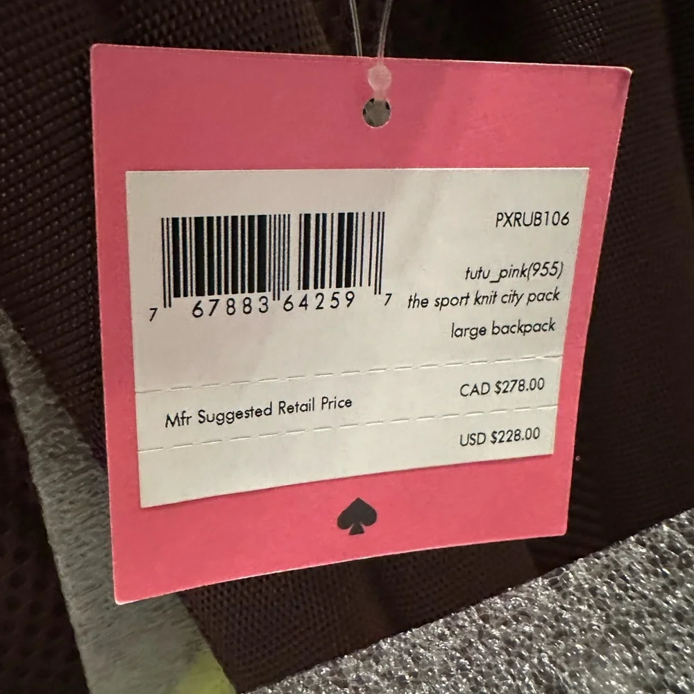 Kate Spade Sport Knit City Pack Large‎ Backpack- NWT